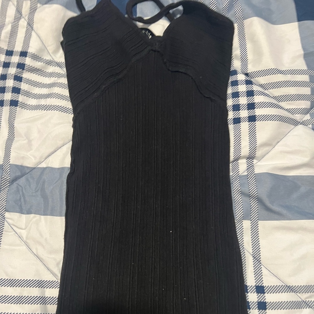BERSHKA BABY DOLL BODY CON DRESS XS KNITTED